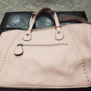 FIRM Henri Bendel Blush Pink Dakota Stud Satchel
